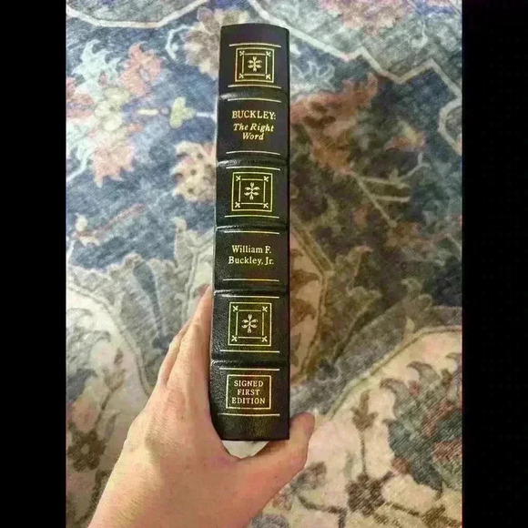 BUCKLEY: THE RIGHT WORD - William F. Buckley Jr. - SIGNED Easton Press W/ COA - Picture 2 of 12